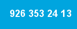 926 353 24 13 926 353 24 13